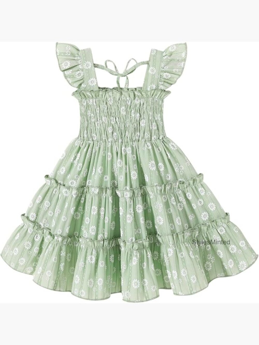 Toddler Girl Sleeveless Ruffle Sundress Summer Outfit